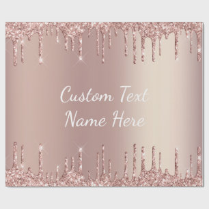 Cadeau Papier d'enveloppement de Parties scintillant or r