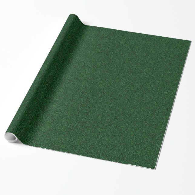 Cadeau Papier d'enveloppement de Parties scintillant vert (Déroulé)
