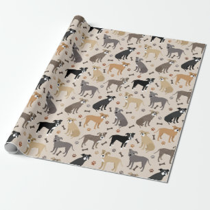 Cadeau Papier d'enveloppement de pattes et d'os