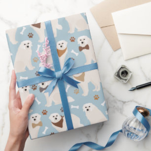 Cadeau Papier d'enveloppement de pattes et d'os des Pyrén