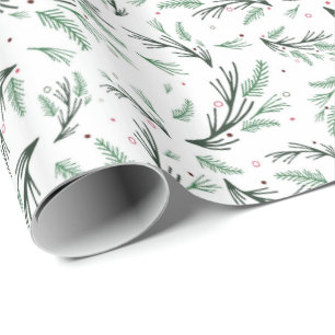 Cadeau Papier d'enveloppement de pépins verts