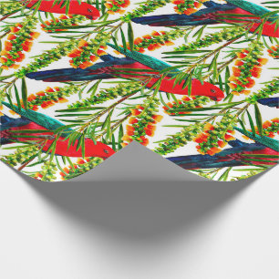 Cadeau Papier d'enveloppement de perroquet King