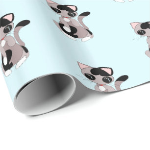 Cadeau Papier d'enveloppement de petit chat