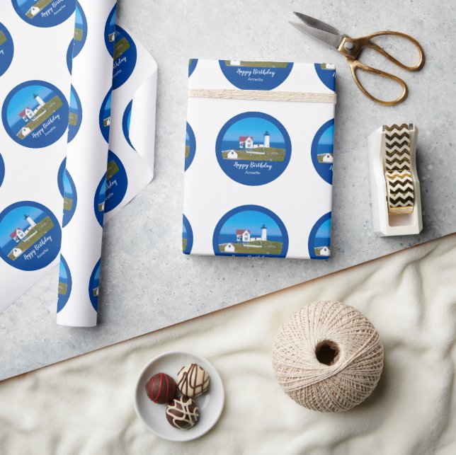 Cadeau Papier d'enveloppement de phare de nubble d'annive (Artisanat)