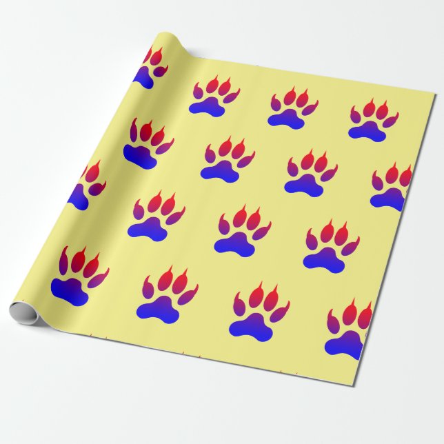 Cadeau Papier d'enveloppement de pinces de tigre (Déroulé)