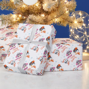 Cadeau Papier d'enveloppement de pingouins de Noël