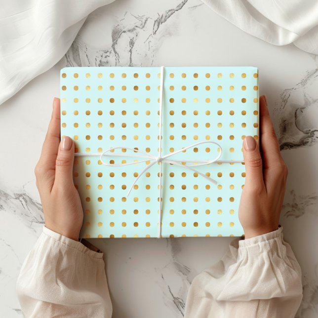 Cadeau Papier D'Enveloppement De Pointe Polka Et De Faux  (Créateur téléchargé)
