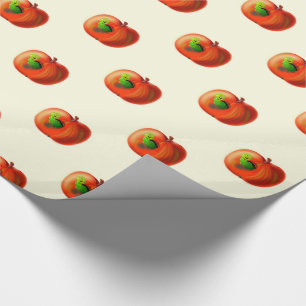 Cadeau Papier d'enveloppement de pomme amusant
