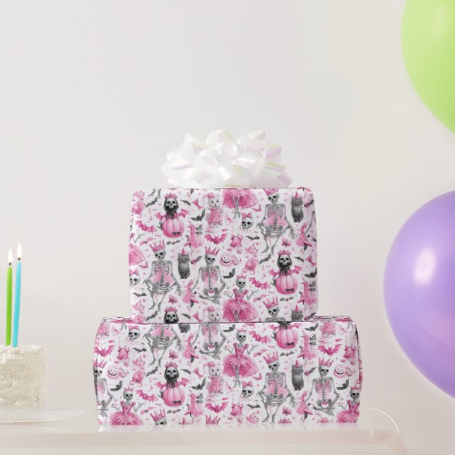 Cadeau Papier d'enveloppement de princesse d'Halloween ro (Cadeaux de fête)