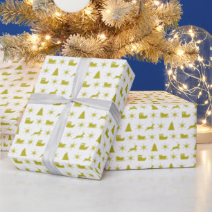 Cadeau Papier d'enveloppement de rennes beige Medley de N