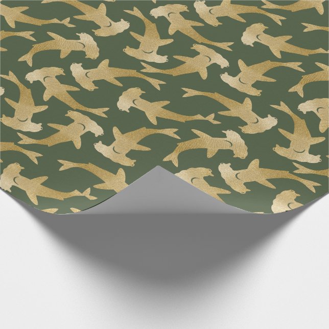 Cadeau Papier d'enveloppement de requin à marteau (Coin)