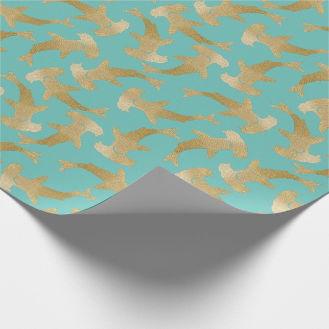 Cadeau Papier d'enveloppement de requin à marteau (Coin)
