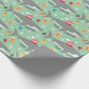 Cadeau Papier d'enveloppement de requin de Noël