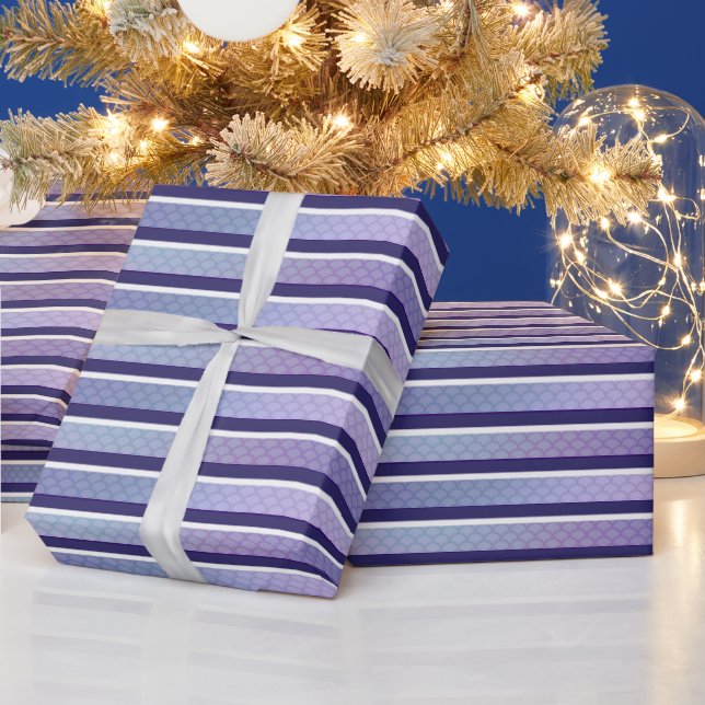 Cadeau Papier d'enveloppement de sirène d'océan violet (Vacances)