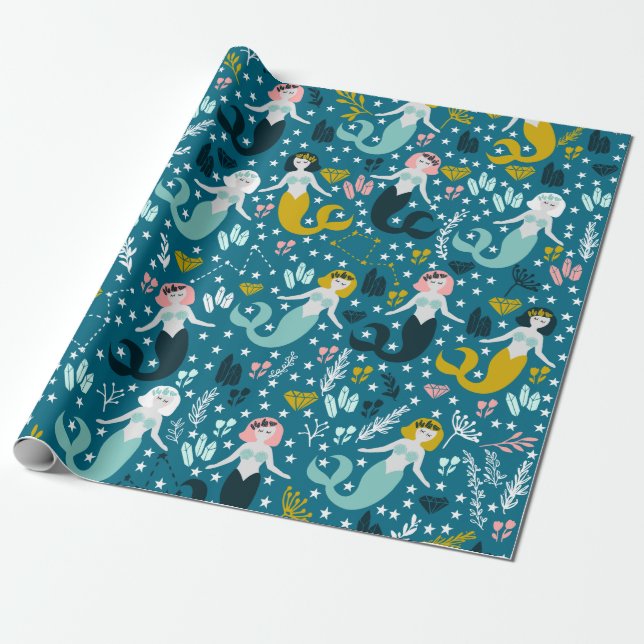 Cadeau Papier d'enveloppement de sirènes (Déroulé)