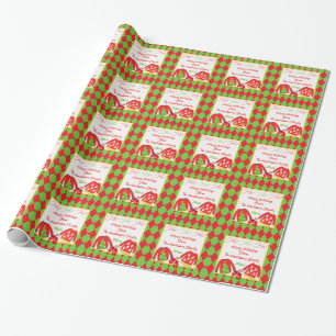 Cadeau Papier d'enveloppement de sucrerie de Noël moche p