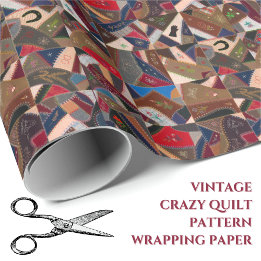 Cadeau Papier d'enveloppement de surface vintage Crazy Pa