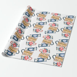 Cadeau Papier d'enveloppement de tasses à thé