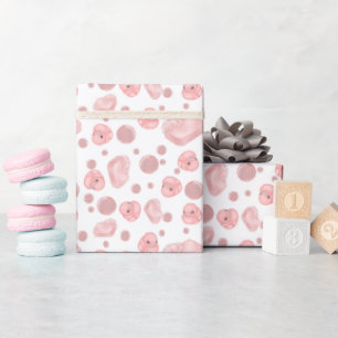 Cadeau Papier d'enveloppement de temps de bain rose