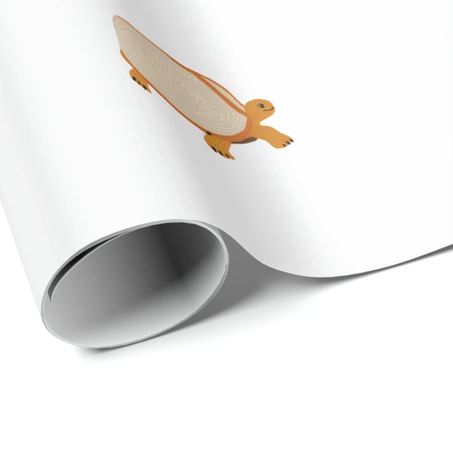 Cadeau Papier d'enveloppement de tortue (Coin rond)