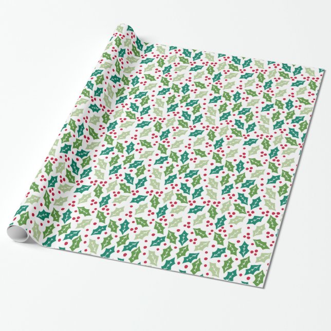 Cadeau Papier d'enveloppement de vacances Mistletoe (Déroulé)