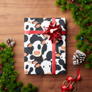 Cadeau Papier d'enveloppement de vache moo