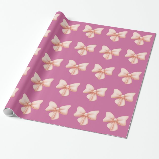 Cadeau Papier d'enveloppement de vaches roses (Déroulé)