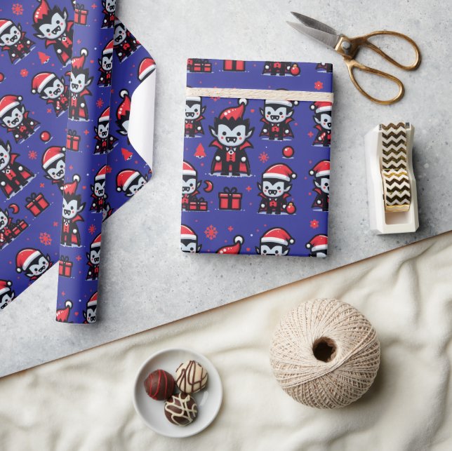 Cadeau Papier d'enveloppement de vampire de Noël (Artisanat)