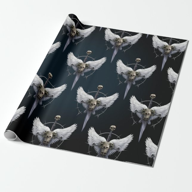 Cadeau Papier d'enveloppement de vitre Angels (Déroulé)