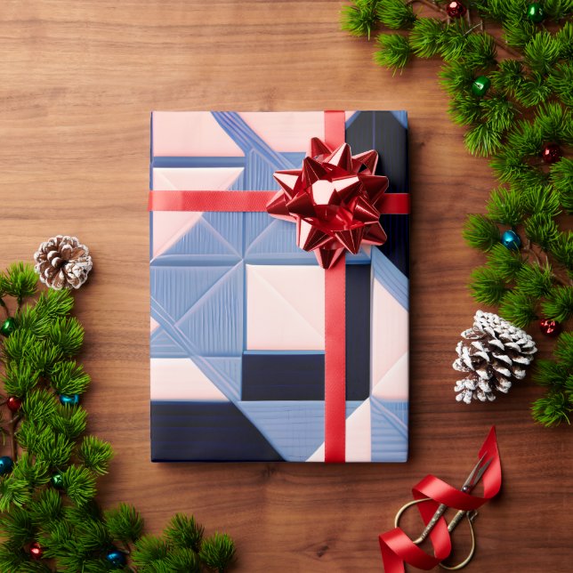 Cadeau Papier d'enveloppement d'élégance géométrique (Cadeau de vacances)