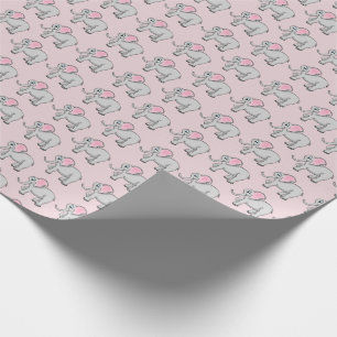 Cadeau Papier d'enveloppement d'éléphants