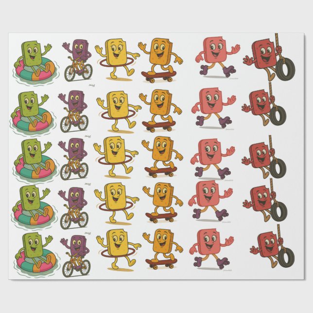 Cadeau Papier d'enveloppement des amis congelés (Plat)