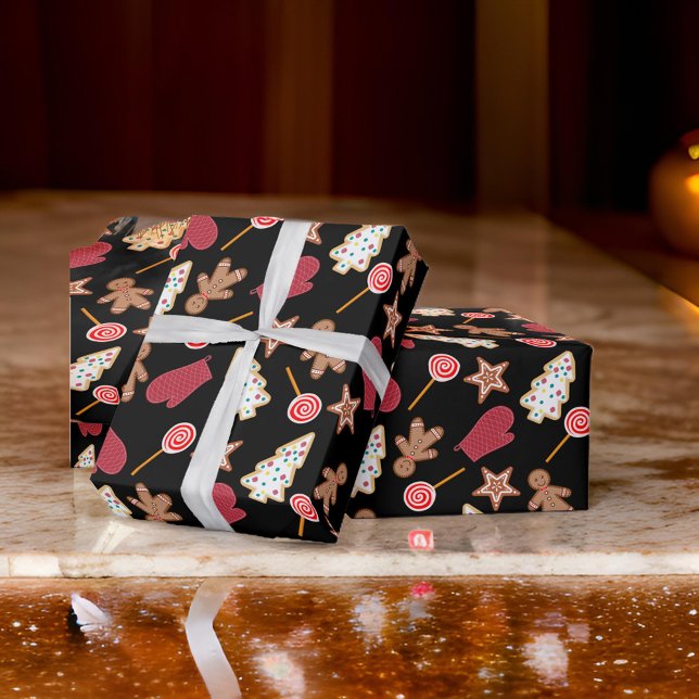 Cadeau Papier d'enveloppement des cookies de Noël (Créateur téléchargé)
