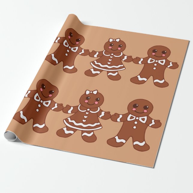 Cadeau Papier d'enveloppement des cookies de Noël (Déroulé)