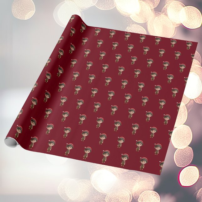 Cadeau Papier d'enveloppement des elfes de Noël (Créateur téléchargé)