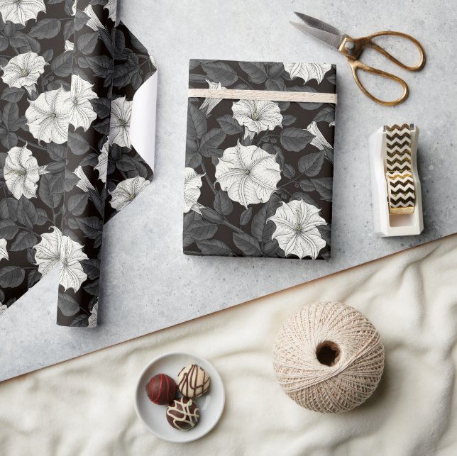 Cadeau Papier d'enveloppement des fleurs de lune (Artisanat)