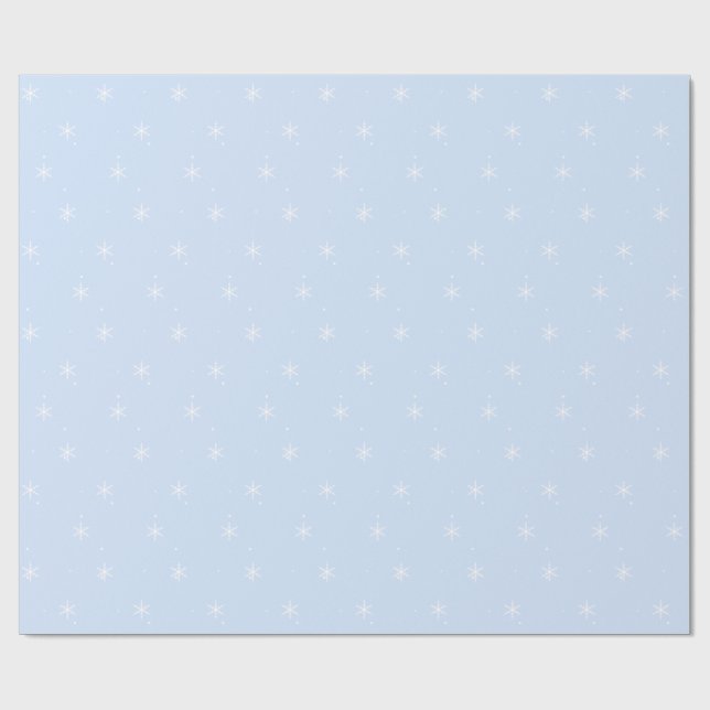 Cadeau Papier d'enveloppement des flocons de neige (Plat)