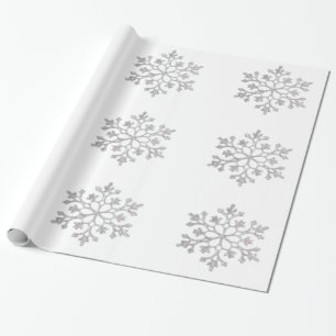 Cadeau Papier d'enveloppement des flocons de neige