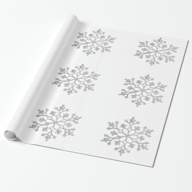 Cadeau Papier d'enveloppement des flocons de neige (Déroulé)