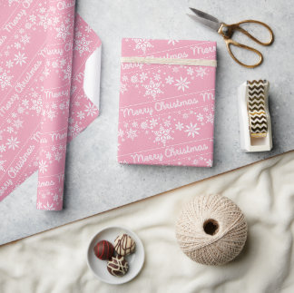 Cadeau Papier d'enveloppement des lacs de neige de Noël