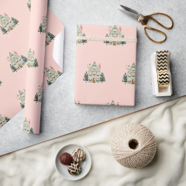 Cadeau Papier d'enveloppement des maisons de fête (Artisanat)