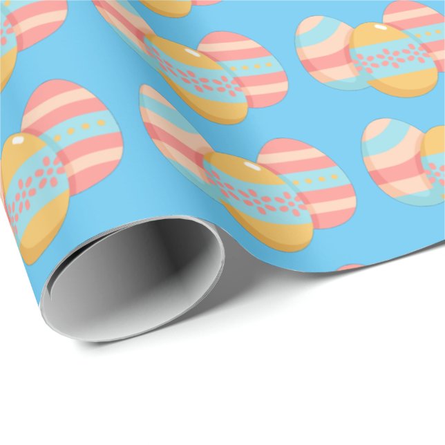 Cadeau Papier d'enveloppement des oeufs de Pâques (Coin rond)