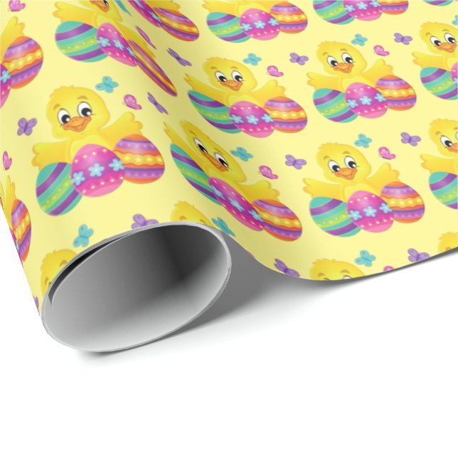 Cadeau Papier d'enveloppement des oeufs de Pâques (Coin rond)