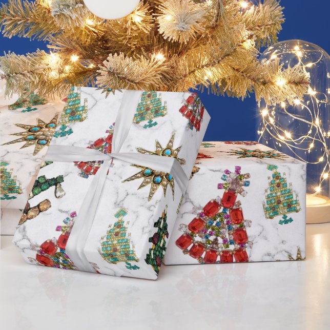 Cadeau Papier d'enveloppement des ornements de Noël (Vacances)