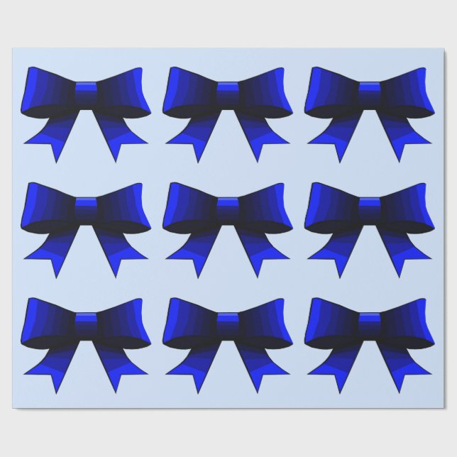 Cadeau Papier d'enveloppement des vaches bleues (Plat)