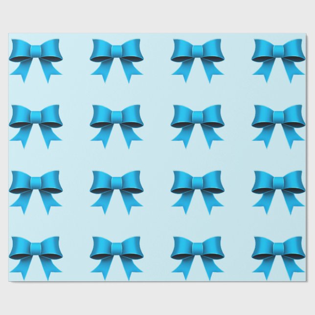 Cadeau Papier d'enveloppement des vaches bleues (Plat)