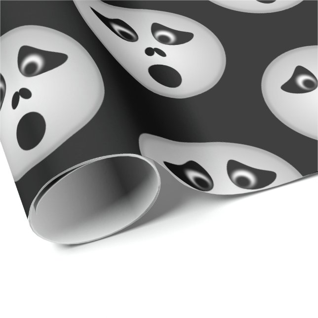 Cadeau Papier d'enveloppement d'Halloween (Coin rond)