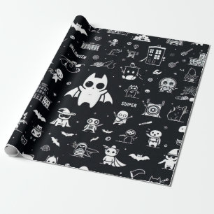 Cadeau Papier d'enveloppement d'Halloween