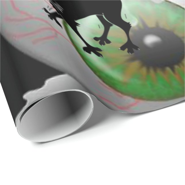 Cadeau Papier d'enveloppement d'Halloween (Coin rond)