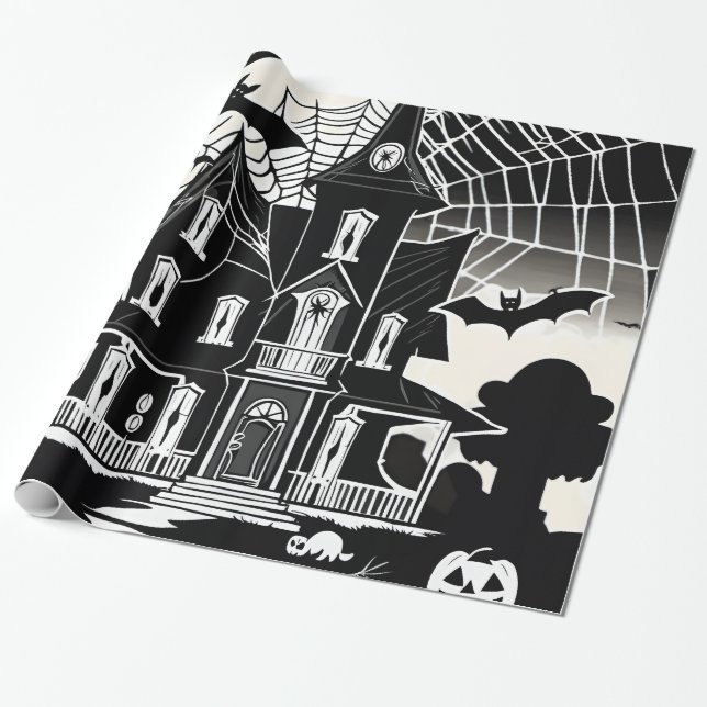 Cadeau Papier d'enveloppement d'Halloween (Déroulé)